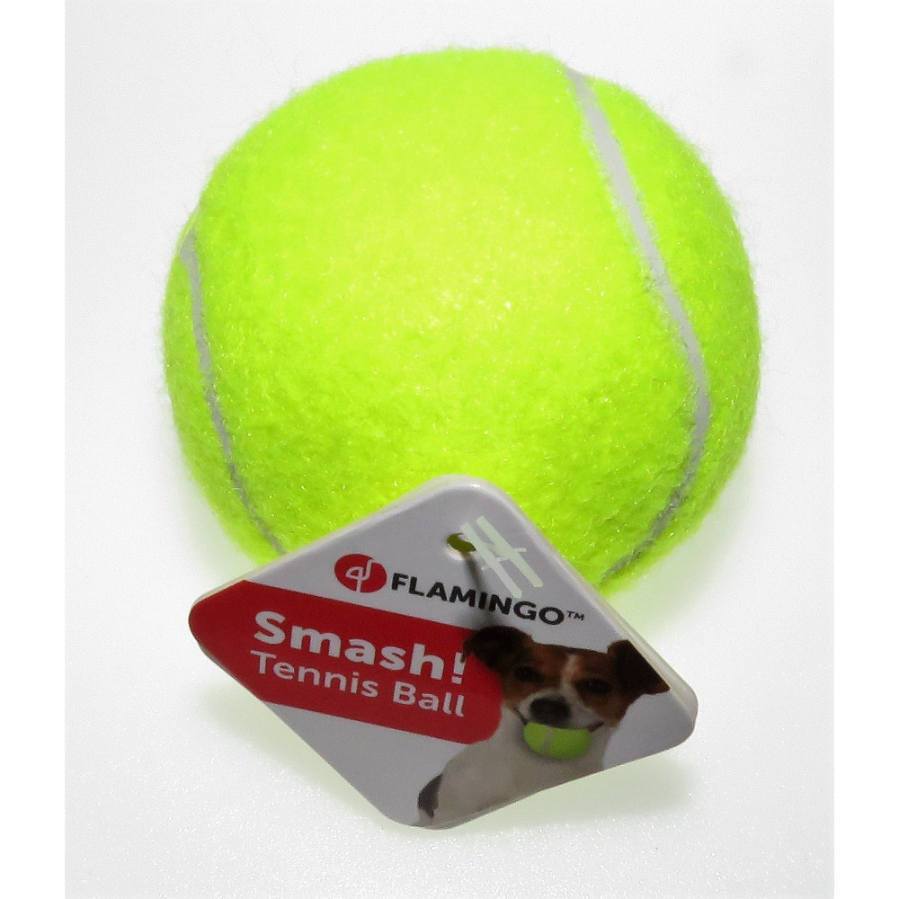 Balle de tennis ø 6 cm. couleur jaune jouet pour chien Flamingo