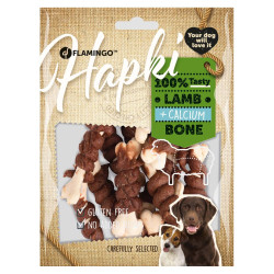 Cálcio doce de osso de cordeiro Hapki BBQ. para cão . 150 g. Sem glúten. FL-520265 Guloseimas para cães