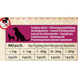 Flamingo Pet Products Friandise os de calcium avec canard Hapki BBQ pour chien170 g sans gluten. Friandise chien
