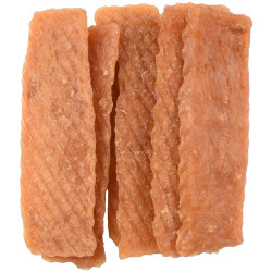 Snoep kalkoen reepjes. Hapki BBQ. voor honden . 85 g. glutenvrij. Flamingo Pet Products FL-520279 Hondentraktaties