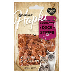 Flamingo Pet Products Friandise Hapki lamelles de canard pour chat 50 g sans gluten Friandise chat