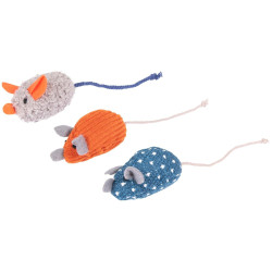 brinquedo de gato . conjunto de 3 ratos Floera .14 cm. com catnip. FL-561121 Jogos com catnip, Valeriana, Matatabi