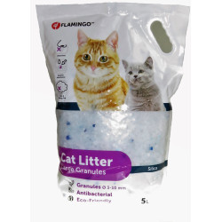 Flamingo Pet Products Silica bedding . large granules. 5 liters. Cat litter. Litter