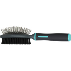 zolux Double brush size L, 7 x 5.7 x 23.2 cm. ANAH. range for dogs Brosse