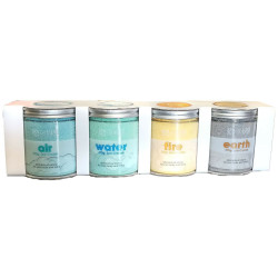 AquaFinesse Set of 4 Jars of Scented Crystals for Spas SPA Perfume