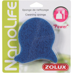 Zolux Eponge de nettoyage Power pour aquarium couleur bleu Entretien, nettoyage aquarium