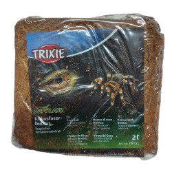 Trixie 2 Litres Fibres de noix de coco compressé reptiles et amphibiens (un paquet) Substrats