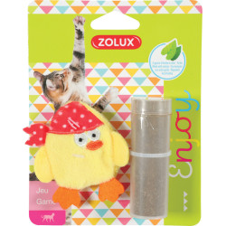 zolux Gelber Pirat. Größe 7 x 6 cm. mit Katzenminze. Katzenspielzeug ZO-580729 Spiele mit Catnip, Baldrian, Matatabi