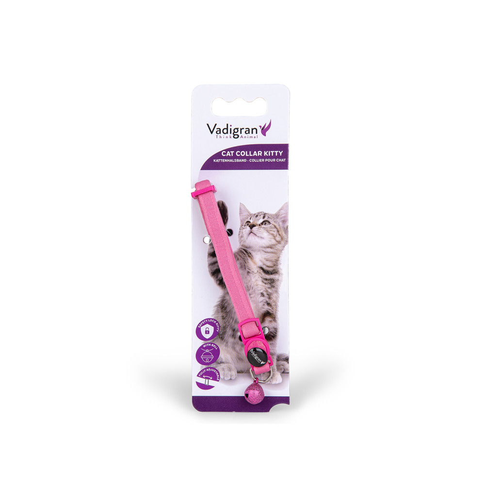 Vadigran Necklace cat FLASHY pink 20-30cm x 10mm Necklace