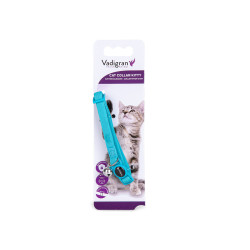 Vadigran Collier chat FLASHY turquoise. 20-30cm x 10mm. Collier