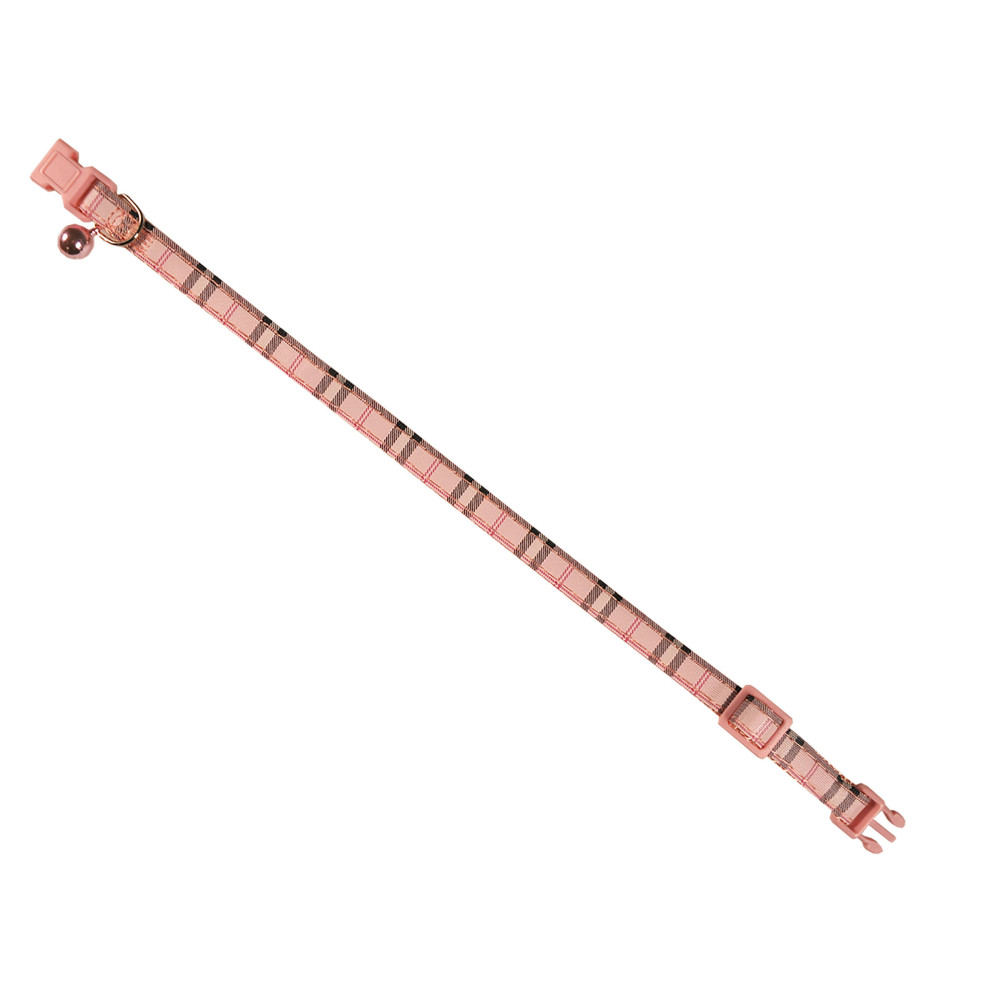 VA-16562 Vadigran ECOSSAIS collar de gato rosa 20-30cm x 10mm Collar