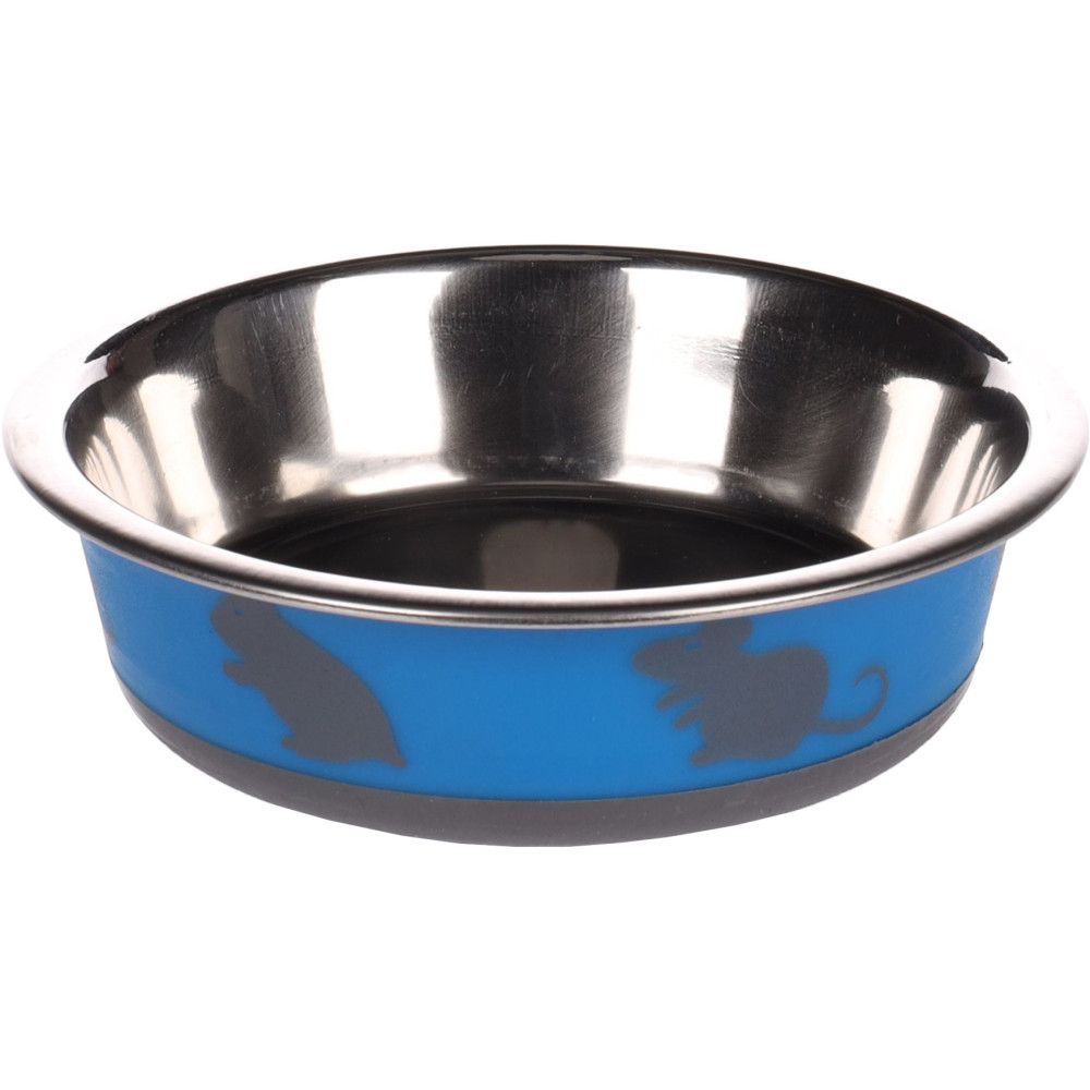 Flamingo Nelly bowl. size ø12.3 cm, 225 ml. color blue. for rodents. Bowls, dispensers