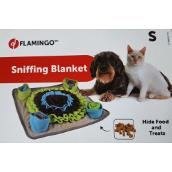 Flamingo Joya S sniffing blanket. 40 x 40 x 5.5 cm. for dogs. Games has reward candy