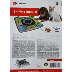 Flamingo Joya S sniffing blanket. 40 x 40 x 5.5 cm. for dogs. Games has reward candy