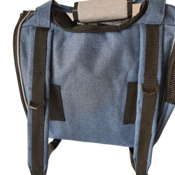 Lenie plecak niebieski. rozmiar 36 x 32 x 32 cm. dla psa. max 7 kg. FL-520809 Flamingo