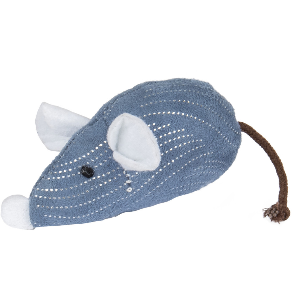 Zabawka Medy blue mouse. rozmiar 5 x 14 cm. dla kotów. FL-561161 Flamingo