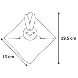 Medy niebieski królik zabawka. rozmiar 13 x 19,5 cm. dla kotów. FL-561168 Flamingo