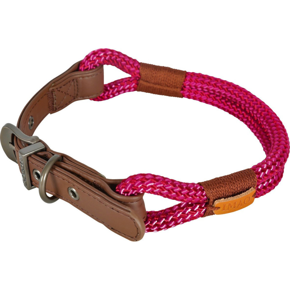 zolux IMAO Hyde park collar. 6 mm x 40 cm. fuchsia . for dog. Nylon collar