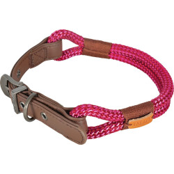 zolux IMAO Hyde park collar. 9 mm x 50 cm. fuchsia . for dog. Nylon collar