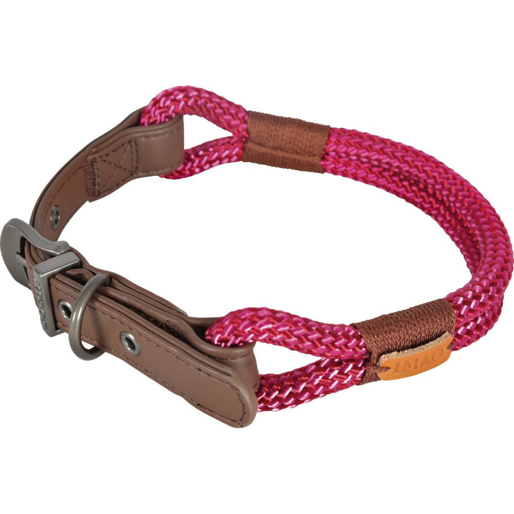 zolux IMAO Hyde park collar. 11 mm x 60 cm. fuchsia . for dog. Nylon collar
