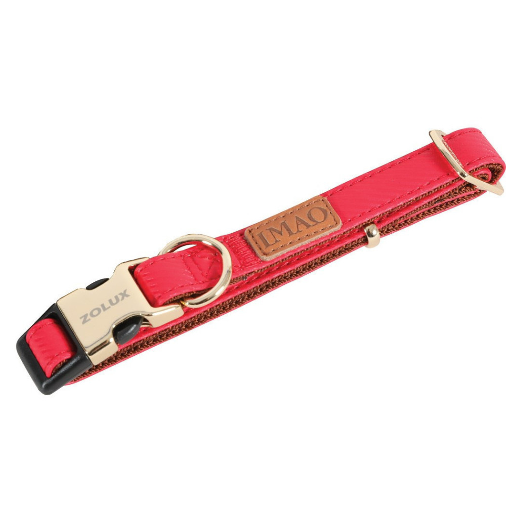 IMAO MAYFAIR kraag. 25 mm. verstelbaar. rode kleur. voor hond. zolux ZO-466770RGE Halsketting