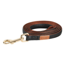 zolux IMAO MAYFAIR lead. 20 mm. x 1.2 meter. color Black. for dog. dog leash