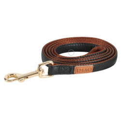 zolux IMAO MAYFAIR lead. 25 mm. x 1.2 meter. black color. for dog. dog leash