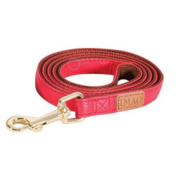 zolux IMAO MAYFAIR lead. 25 mm. x 1.2 meter. red color. for dog. dog leash