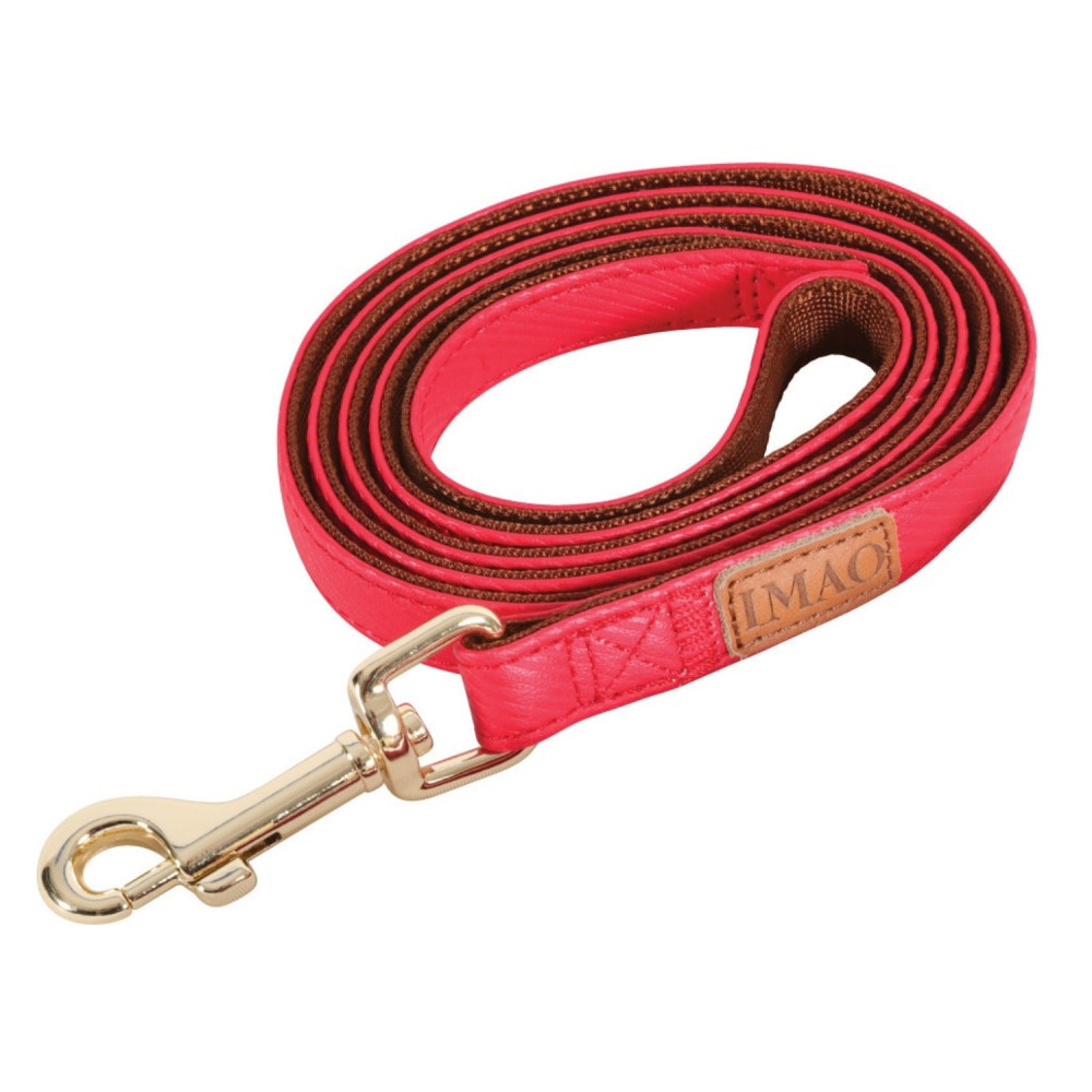 zolux IMAO MAYFAIR lead. 25 mm. x 1.2 meter. red color. for dog. dog leash