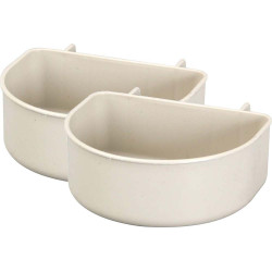 animallparadise set of 2 NOMAD dog bowls, for dog carrier 300 ml Transport cage