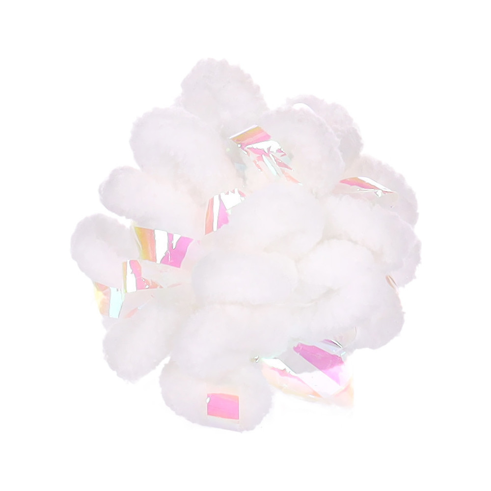 1 NEVA witte bal. ø 5,5 cm. speeltje voor katten. Flamingo FL-561185 Spelletjes met kattenkruid, Valeriaan, Matatabi