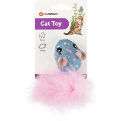 Flamingo WINNY Mouse pink toy. size 6 x 14 cm. for cat. Games with catnip, Valerian, Matatabi