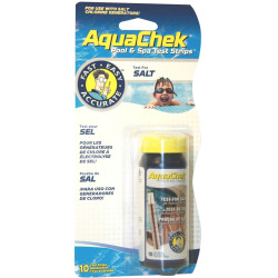 Teste de salinidade da piscina 10 tiras de aquachek SC-AQC-470-0004 Análise da piscina