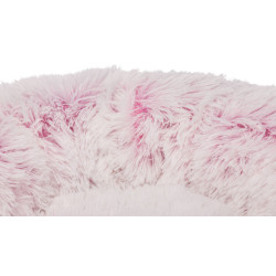 Trixie Rundes Harvey Bett weiß-rosa ø 50 cm. für Katze und kleinen Hund . TR-37317 Hundekissen