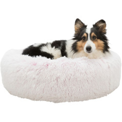 Okrągłe łóżko Harvey'a biało-różowe ø 50 cm. dla kota i małego psa . TR-37317 Trixie