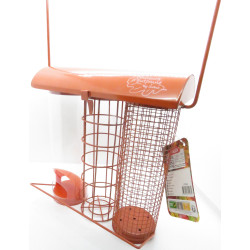 zolux Orange trio feeder. 20 x 9 x height 22.5 cm . for birds Outdoor bird feeders