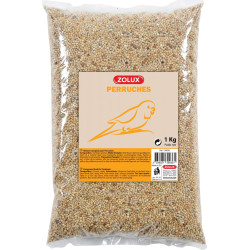 zolux seed for parakeets. 1 kg bag. for birds. Perruches et grande perruches