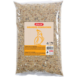 zolux seed for large parakeets. 1 kg. bag for birds. Perruches et grande perruches