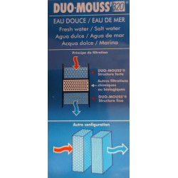 zolux Duo foam 320. 2 aquarium filtration foams. Filter media, accessories