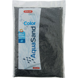 zolux Decorative sand. 2-3 mm . aqua Sand black ebony. 1 kg. for aquarium. Soils, substrates, substrates