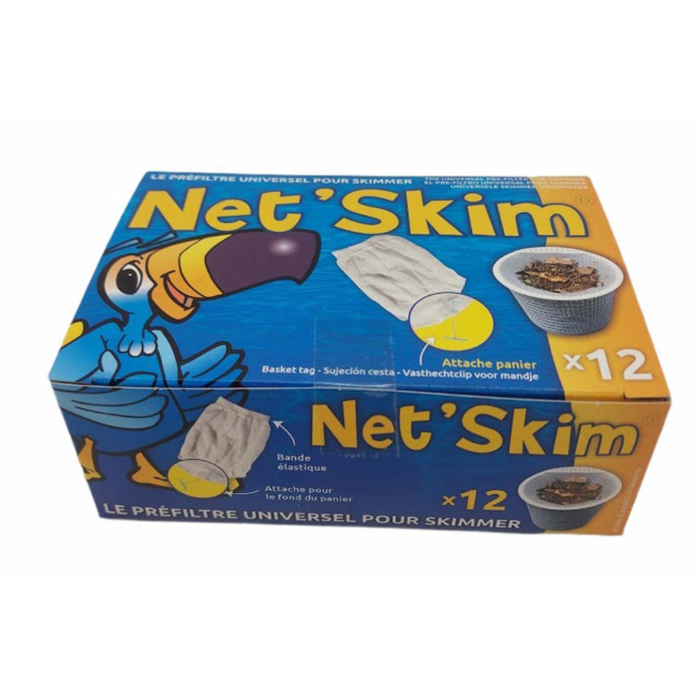 Uma caixa de NET SKIM, pré-filtro descartável para skimmer - caixa 12 peças BP-3472035-0009 Filtração de piscina