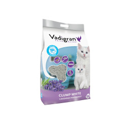 Vadigran Cat litter CLUMP WHITE. 10 kg - 12 litres. Lavender scent Litter