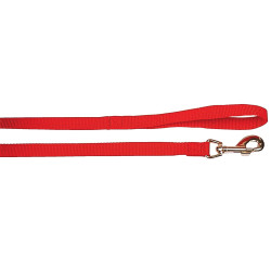 trela em nylon . tamanho 1 m . 15 mm . cor vermelha para cão. ZO-463615R trela de cão