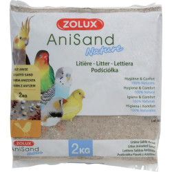 zolux Sand Anisand nature Litter. 2 kg. for birds. Litière oiseaux