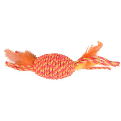 FL-560912 Flamingo rollo BIBI naranja de 29 cm. Juguete para gatos. Juegos