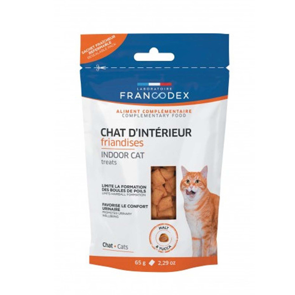 Francodex Friandises pour chat d’intérieur Pour Chatons et Chats 65g Friandise chat