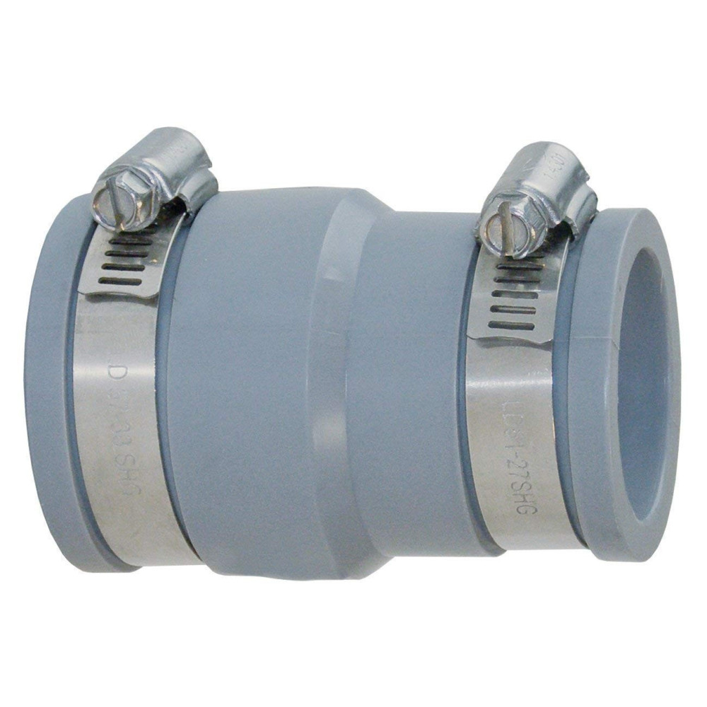 Interplast FF soft PVC multi-material reduction fittings 50 to 56 mm and 30 to 36 mm grey Reduction of evacuation