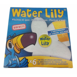 TOUCAN water lilly - una scatola di 6 assorbenti specifici per residui grassi TOU-270-0001-005 Prodotto per il trattamento SPA