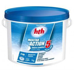 HTH Chlor multiaction - HTH Maxitab - 5 Action Special liner galets 200 g. - 5 kg SC-AWC-500-0178 Chlor