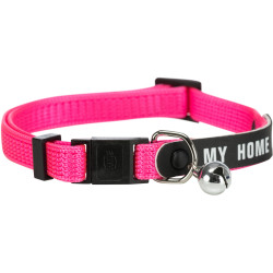 Trixie a cat collar with "my address" band - random color. Necklace